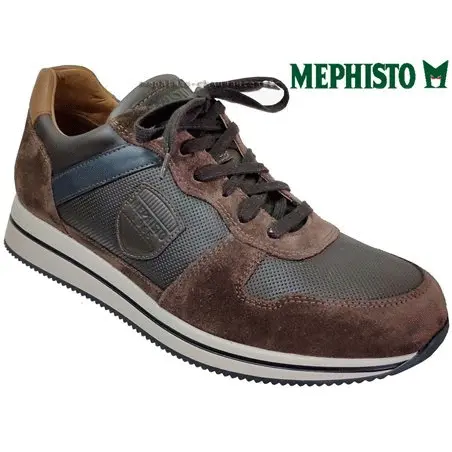Mephisto Greg Marron velours lacets_richelieu