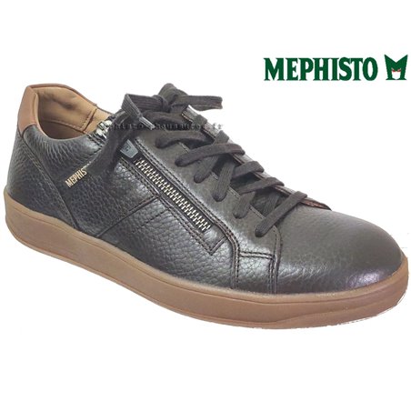 Mephisto Henrik Marron foncé cuir lacets_derbies