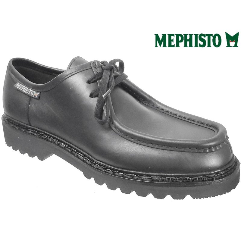 Mephisto Peppo Noir cuir lacets_derbies
