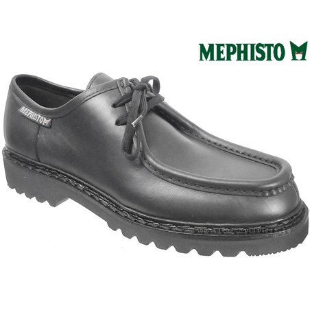Mephisto Peppo Noir cuir lacets_derbies