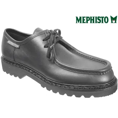Mephisto Peppo Noir cuir lacets_derbies