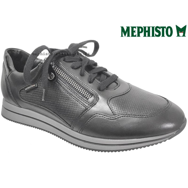 Mephisto Leenie Noir cuir lacets_richelieu