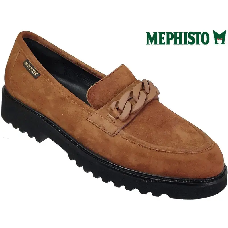 Mephisto Salka Marron velours mocassin