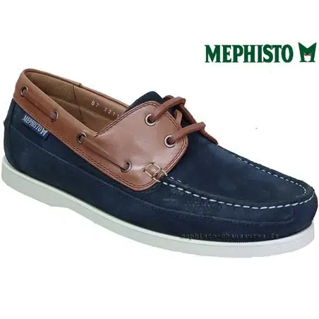 Mephisto BOATING Marine /Marron cuir bateau