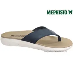 Mephisto Charly Marine cuir tong