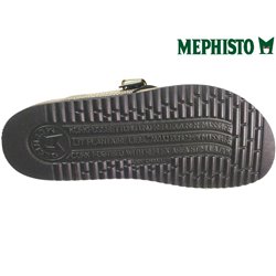 Mephisto Helen mix Noir/Or cuir tong