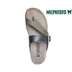 Mephisto Helen mix Noir/Or cuir tong