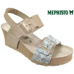 Mephisto Lissia Beige métallisé sandale