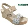 Mephisto Lissia Beige métallisé sandale