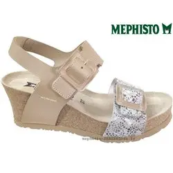 Mephisto Lissia Beige métallisé sandale