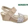 Mephisto Lissia Beige métallisé sandale