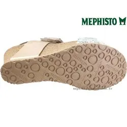Mephisto Lissia Beige métallisé sandale