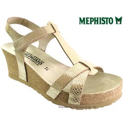 Mephisto Liviane Beige métallisé sandale