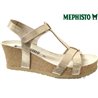 Mephisto Liviane Beige métallisé sandale