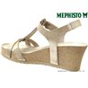 Mephisto Liviane Beige métallisé sandale