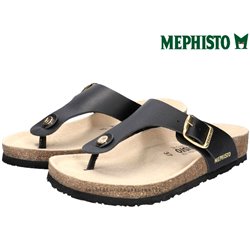Mephisto Melinda Noir cuir tong