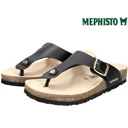 Mephisto Melinda Noir cuir tong
