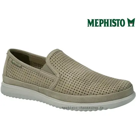 Mephisto Tiago Taupe nubuck mocassin