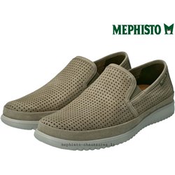 Mephisto Tiago Taupe nubuck mocassin