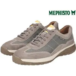 Mephisto Steve air Taupe Velours lacets_richelieu