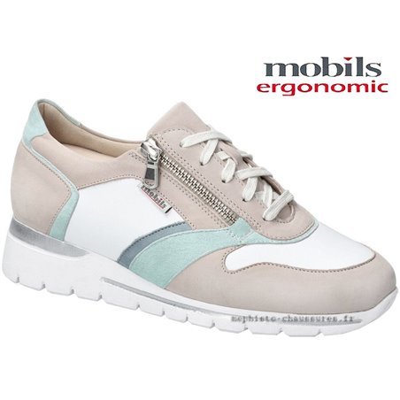 Mobils by Mephisto Ereen Blanc/Taupe basket_mode_basse