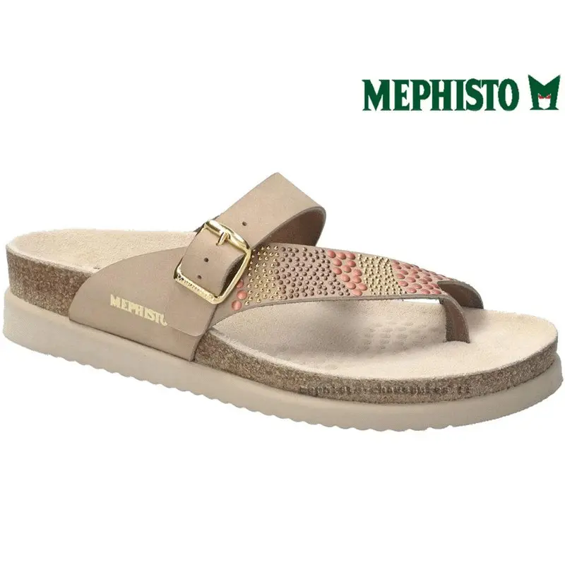 Mephisto Helenka Taupe nubuck mule-passe-doigt