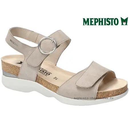 Mephisto Oriana Taupe Velours nu-pied