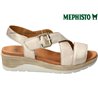 Mephisto Claudine Taupe métallisé cuir nu-pied