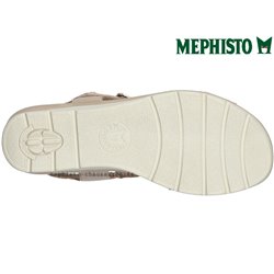 Mephisto Claudine Taupe métallisé cuir nu-pied