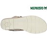 Mephisto Claudine Taupe métallisé cuir nu-pied