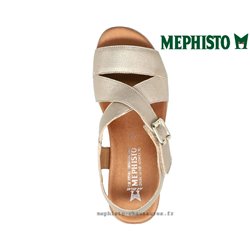 Mephisto Claudine Taupe métallisé cuir nu-pied