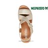Mephisto Claudine Taupe métallisé cuir nu-pied