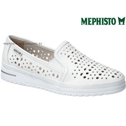 Mephisto Jana perf Blanc cuir mocassin