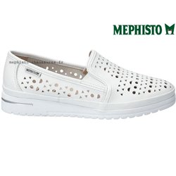 Mephisto Jana perf Blanc cuir mocassin