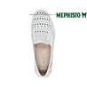 Mephisto Jana perf Blanc cuir mocassin
