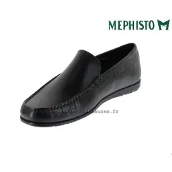 MEPHISTO Homme Mocassin ALGORAS Noir cuir lisse 9610