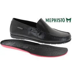 MEPHISTO Homme Mocassin ALGORAS Noir cuir lisse 9613