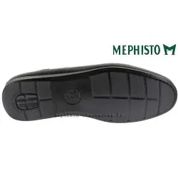 MEPHISTO Homme Mocassin ALGORAS Noir cuir lisse 9614