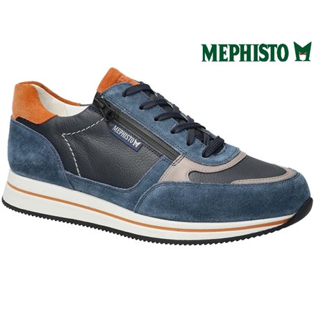 Mephisto Gilford Marine /Marron cuir basket_mode_basse
