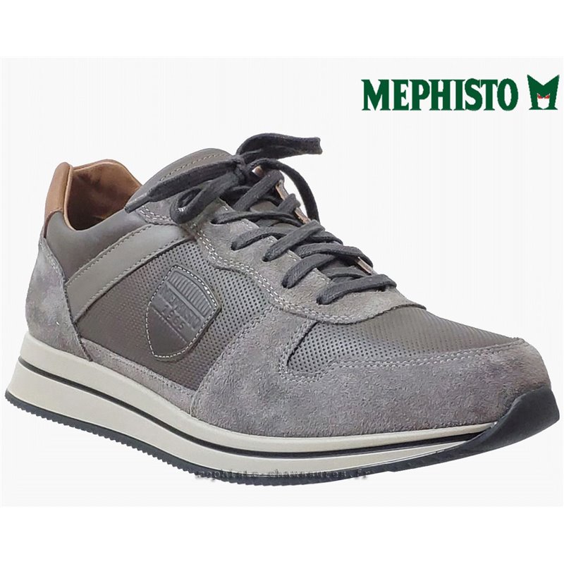 Mephisto Greg Taupe cuir lacets_richelieu