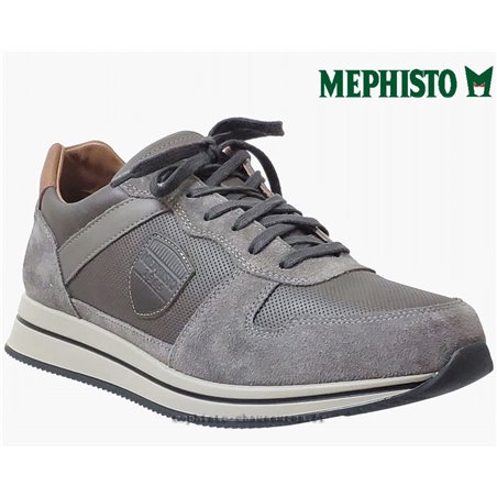 Mephisto Greg Taupe cuir lacets_richelieu