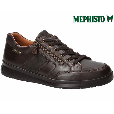 Mephisto Lisandro w Marron foncé cuir lacets_derbies