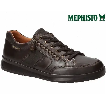Mephisto Lisandro w Marron foncé cuir lacets_derbies