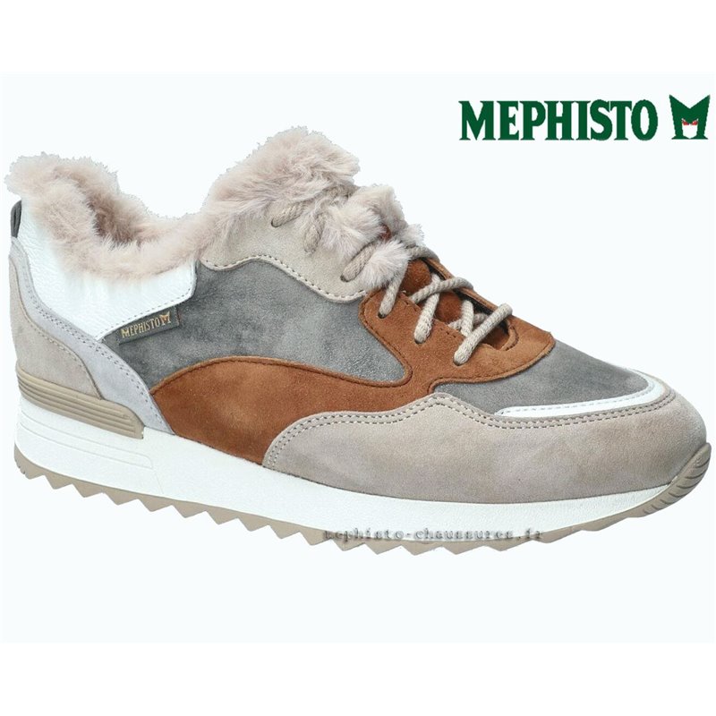 Mephisto Toya Gris/Taupe cuir basket_mode_basse