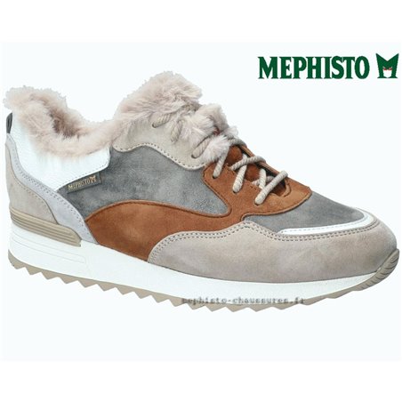 Mephisto Toya Gris/Taupe cuir basket_mode_basse