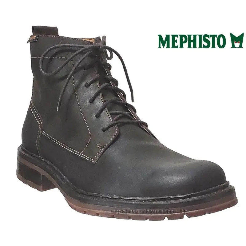Mephisto Ladislas Marron foncé cuir bottillon