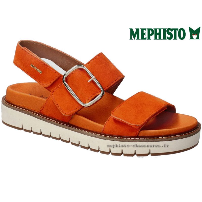 Mephisto Belona Orange nubuck sandale