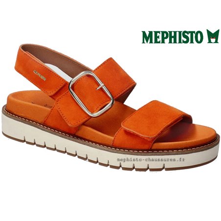Mephisto Belona Orange nubuck sandale