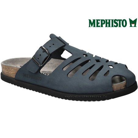 Mephisto Nikos Bleu nubuck sabot