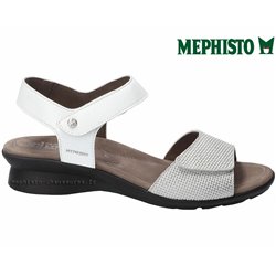 Mephisto Pattie Blanc/Argent sandale